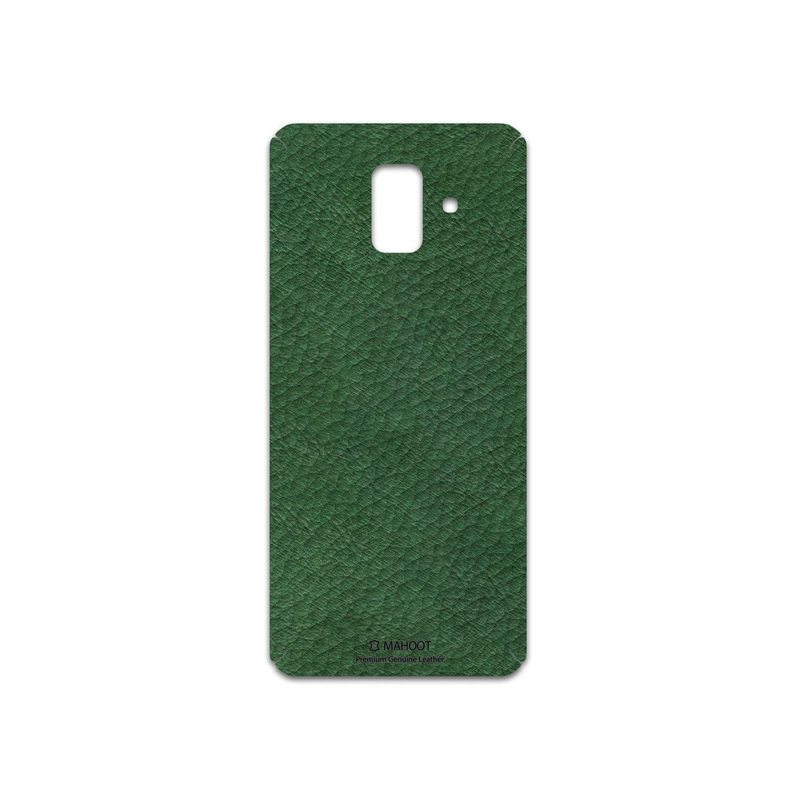 برچسب پوششی ماهوت مدل Green-Leather مناسب برای گوشی موبایل سامسونگ Galaxy A6 2018