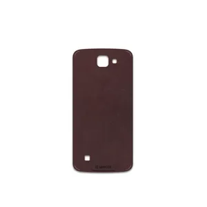 MAHOOT Matte-Dark-Brown-Leather Cover Sticker for LG K4