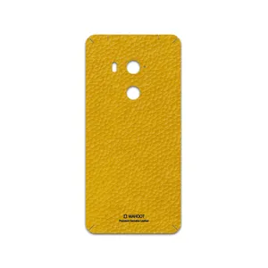 MAHOOT Mustard-Leather Cover Sticker for HTC U11 Eyes