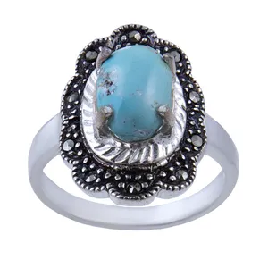  انگشتر نقره زنانه بازرگانی میلادی کد AW_174