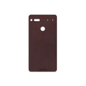 MAHOOT Matte-Dark-Brown-Leather Cover Sticker for Essential PH-1