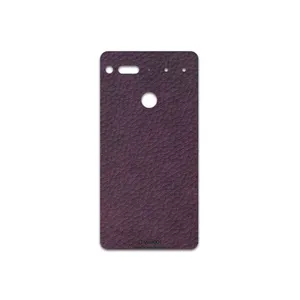 MAHOOT Purple-Leather Cover Sticker for Essential PH-1