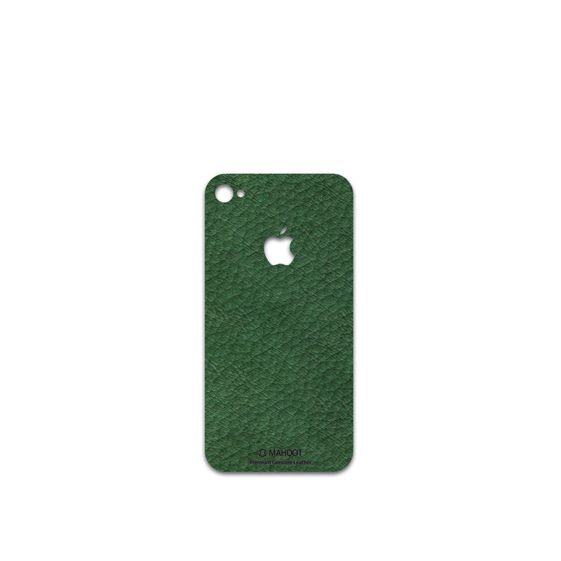 برچسب پوششی ماهوت مدل Green-Leather مناسب برای گوشی موبایل اپل iPhone 4s