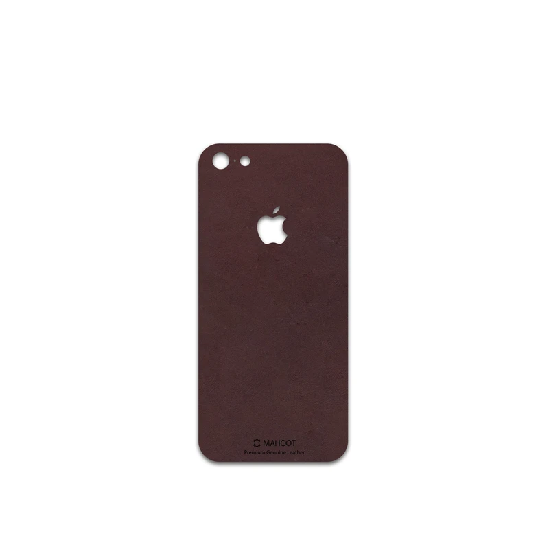 برچسب پوششی ماهوت مدل Matte-Dark-Brown-Leather مناسب برای گوشی موبایل اپل iPhone 5