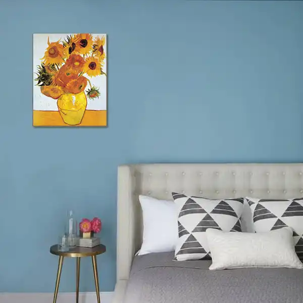 تابلو نقاشی طرح گل های آفتابگردان ونگوگ کد 1023