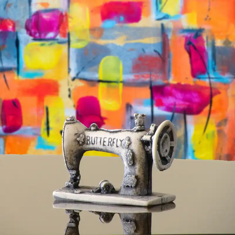 مجسمه طرح چرخ خیاطی