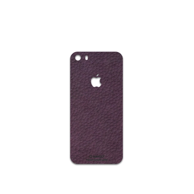 برچسب پوششی ماهوت مدل Purple-Leather مناسب برای گوشی موبایل اپل iPhone 5s