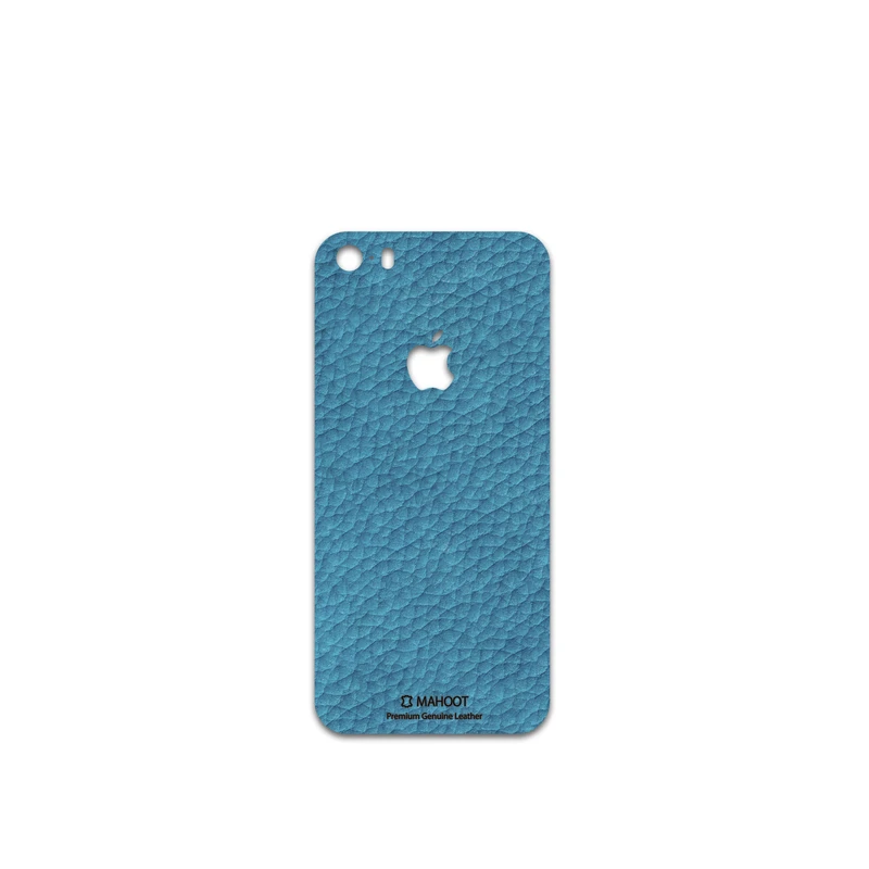 برچسب پوششی ماهوت مدل Blue-Leather مناسب برای گوشی موبایل اپل iPhone SE