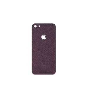 MAHOOT Purple-Leather Cover Sticker for apple iPhone SE