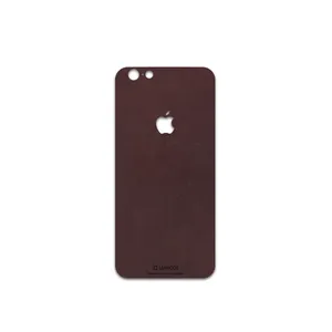 MAHOOT Matte-Dark-Brown-Leather Cover Sticker for apple iPhone 6
