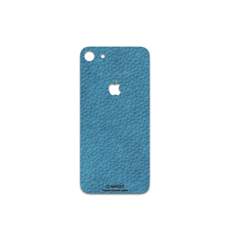 برچسب پوششی ماهوت مدل Blue-Leather مناسب برای گوشی موبایل اپل iPhone 8