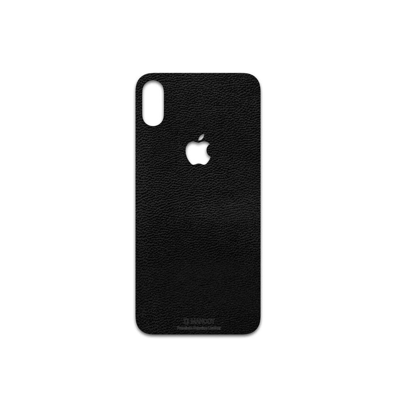 برچسب پوششی ماهوت مدل Black-Leather مناسب برای گوشی موبایل اپل iPhone X