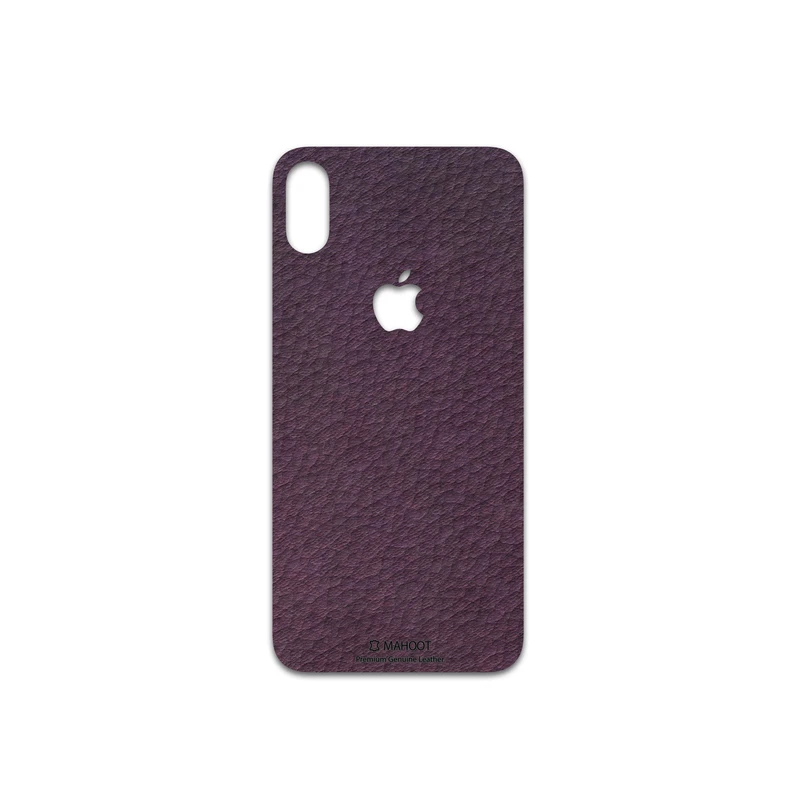 برچسب پوششی ماهوت مدل Purple-Leather مناسب برای گوشی موبایل اپل iPhone X