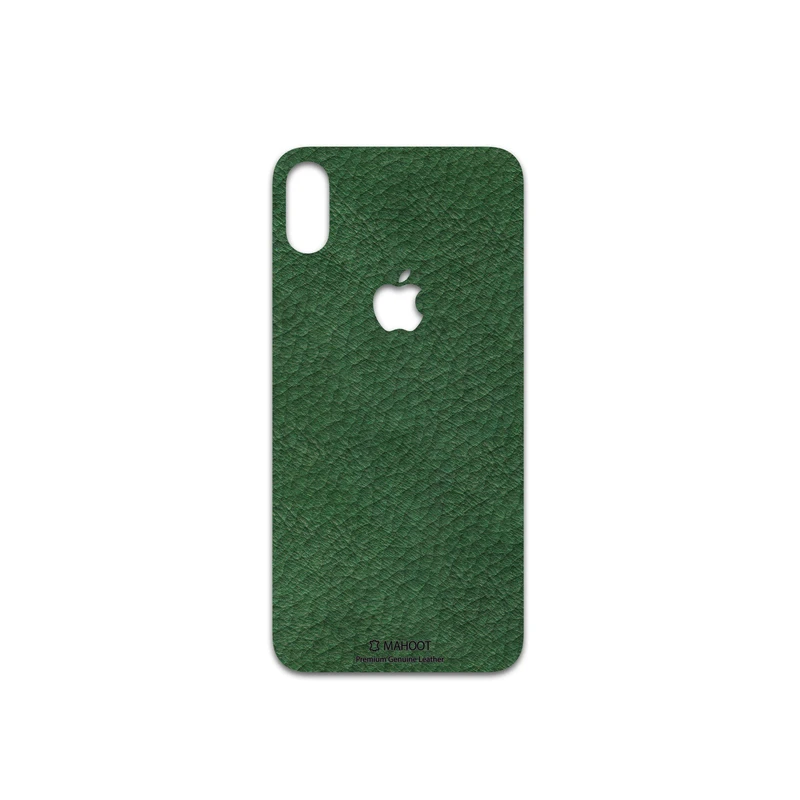 برچسب پوششی ماهوت مدل Green-Leather مناسب برای گوشی موبایل اپل iPhone X