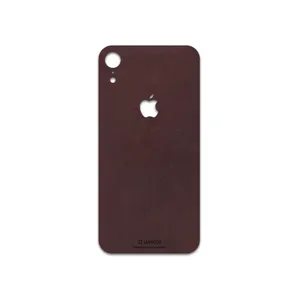 MAHOOT Matte-Dark-Brown-Leather Cover Sticker for apple iPhone XR