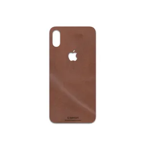 MAHOOT Matte-Natural-Leather Cover Sticker for apple iPhone XS