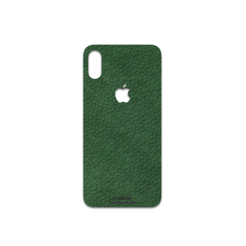 برچسب پوششی ماهوت مدل Green-Leather مناسب برای گوشی موبایل اپل iPhone XS