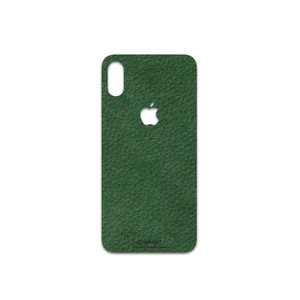 MAHOOT Green-Leather Cover Sticker for apple iPhone XS