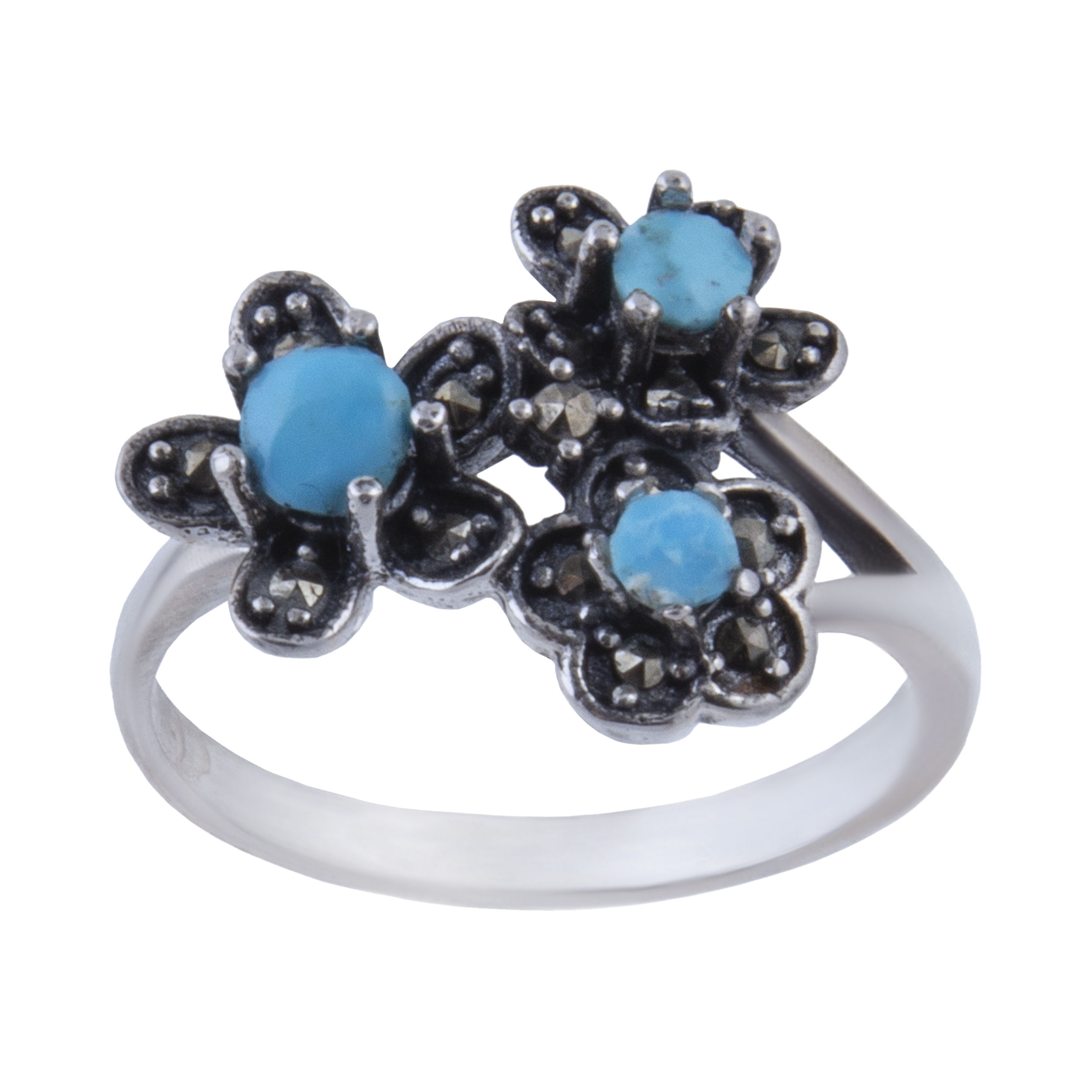  انگشتر نقره زنانه بازرگانی میلادی کد AW_181