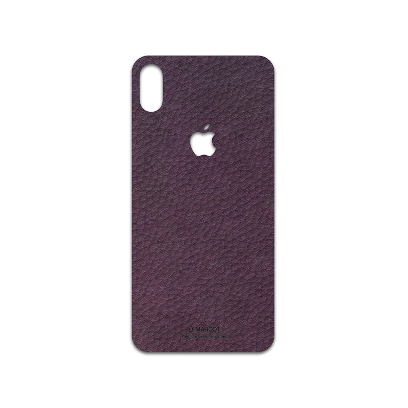 برچسب پوششی ماهوت مدل Purple-Leather مناسب برای گوشی موبایل اپل iPhone XS Max