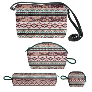 کیف دخترانه طرح گل کد golrah مجموعه 4 عددی