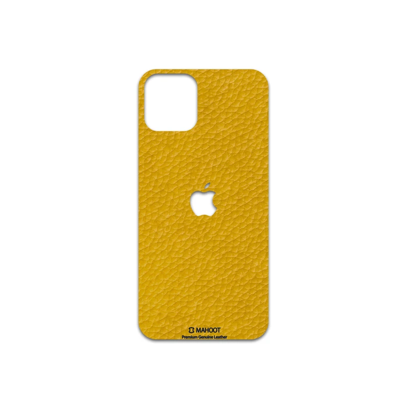 برچسب پوششی ماهوت مدل Mustard-Leather مناسب برای گوشی موبایل اپل iPhone 11 Pro