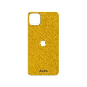 MAHOOT Mustard-Leather Cover Sticker for apple iPhone 11 Pro Max