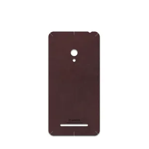 MAHOOT Matte-Dark-Brown-Leather Cover Sticker for ASUS Zenfone 5