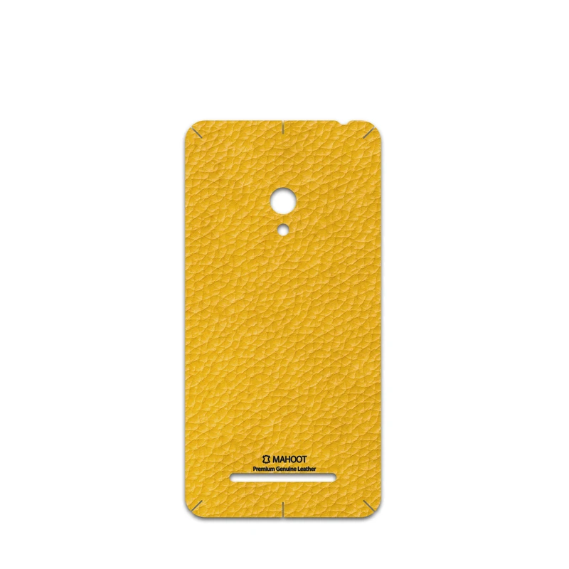 برچسب پوششی ماهوت مدل Mustard-Leather مناسب برای گوشی موبایل ایسوس Zenfone 5