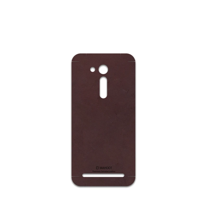 برچسب پوششی ماهوت مدل Matte-Dark-Brown-Leather مناسب برای گوشی موبایل ایسوس Zenfone Go