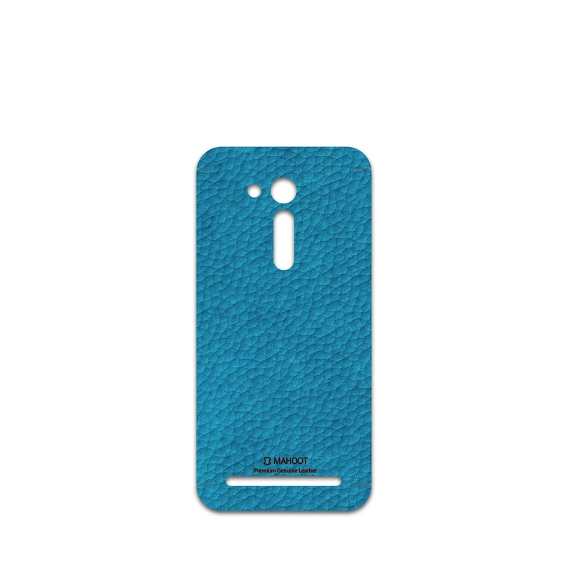 برچسب پوششی ماهوت مدل Blue-Leather مناسب برای گوشی موبایل ایسوس Zenfone Go