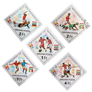 تمبر یادگاری طرح ورزشی مدل FIFA100 کد F-518 مجموعه 5 عددی
