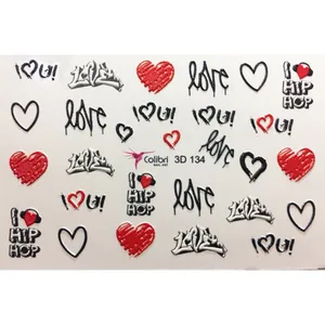 برچسب لنز ناخن مدل 3D-134