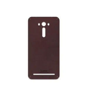 MAHOOT Matte-Dark-Brown-Leather Cover Sticker for ASUS Zenfone 2 Laser