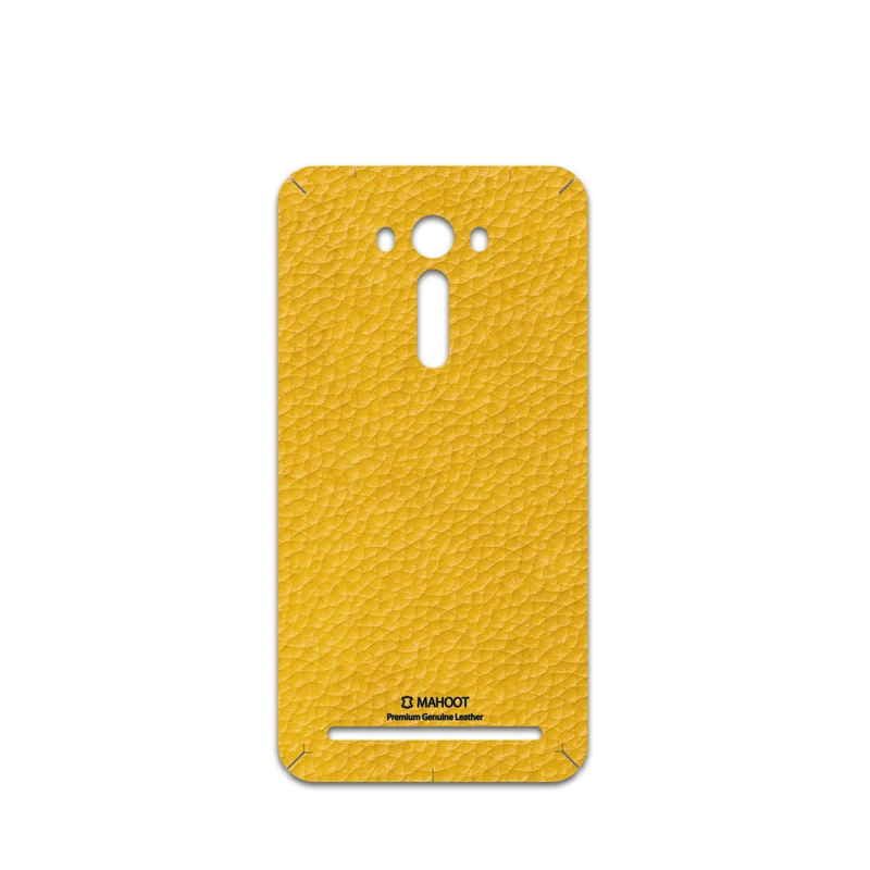 برچسب پوششی ماهوت مدل Mustard-Leather مناسب برای گوشی موبایل ایسوس Zenfone 2 Laser