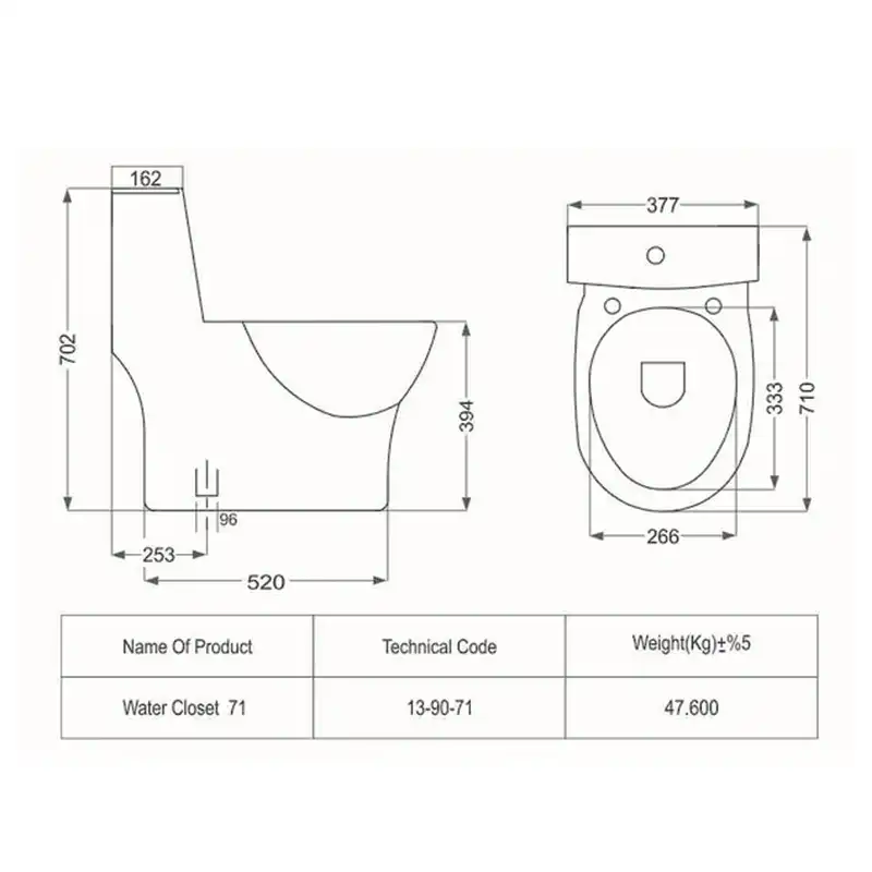 توالت فرنگی مروارید مدل کاتیا