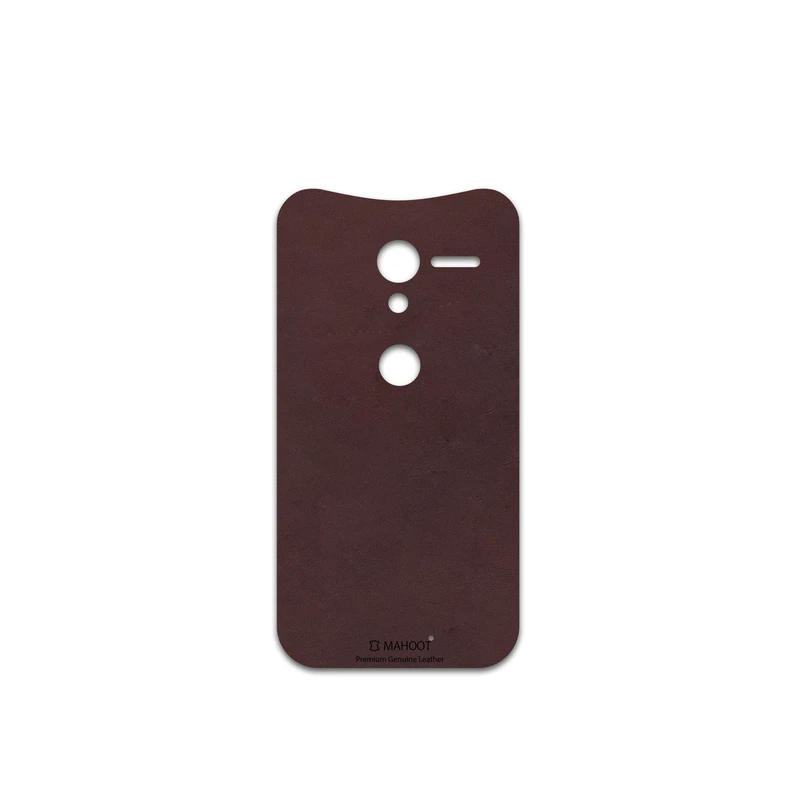 برچسب پوششی ماهوت مدل Matte-Dark-Brown-Leather مناسب برای گوشی موبایل موتورولا Moto X