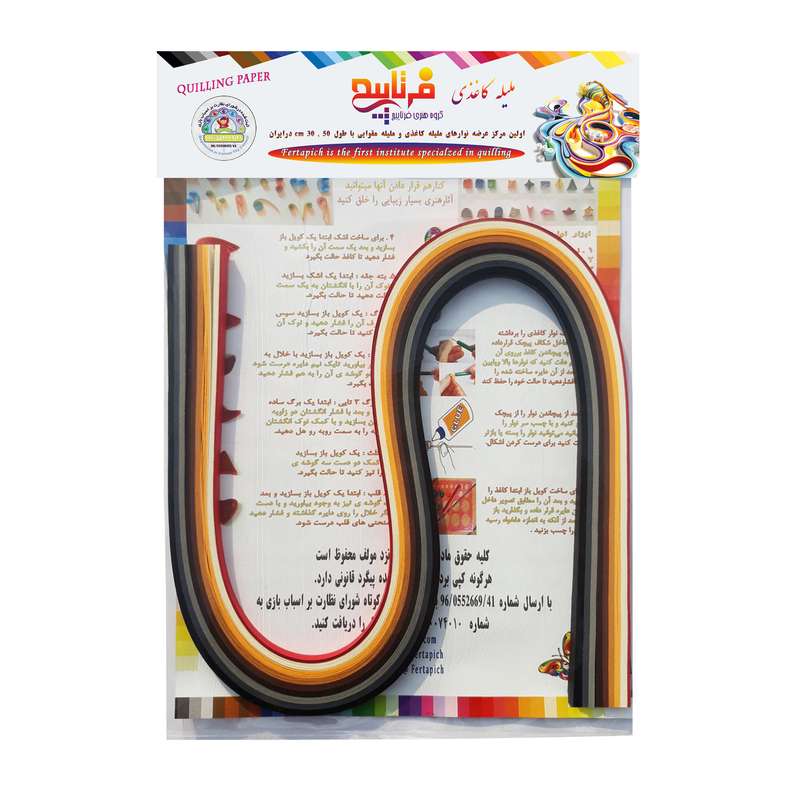 ملیله کاغذی فرتاپیچ کد 10m1 بسته 70 عددی