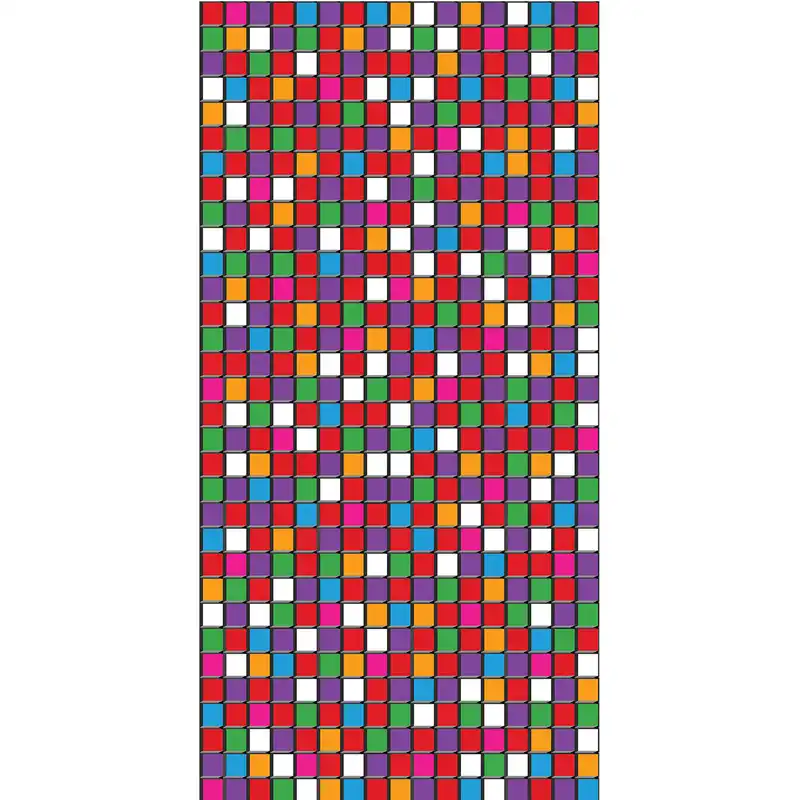 استیکر شیشه طرح رنگارنگ