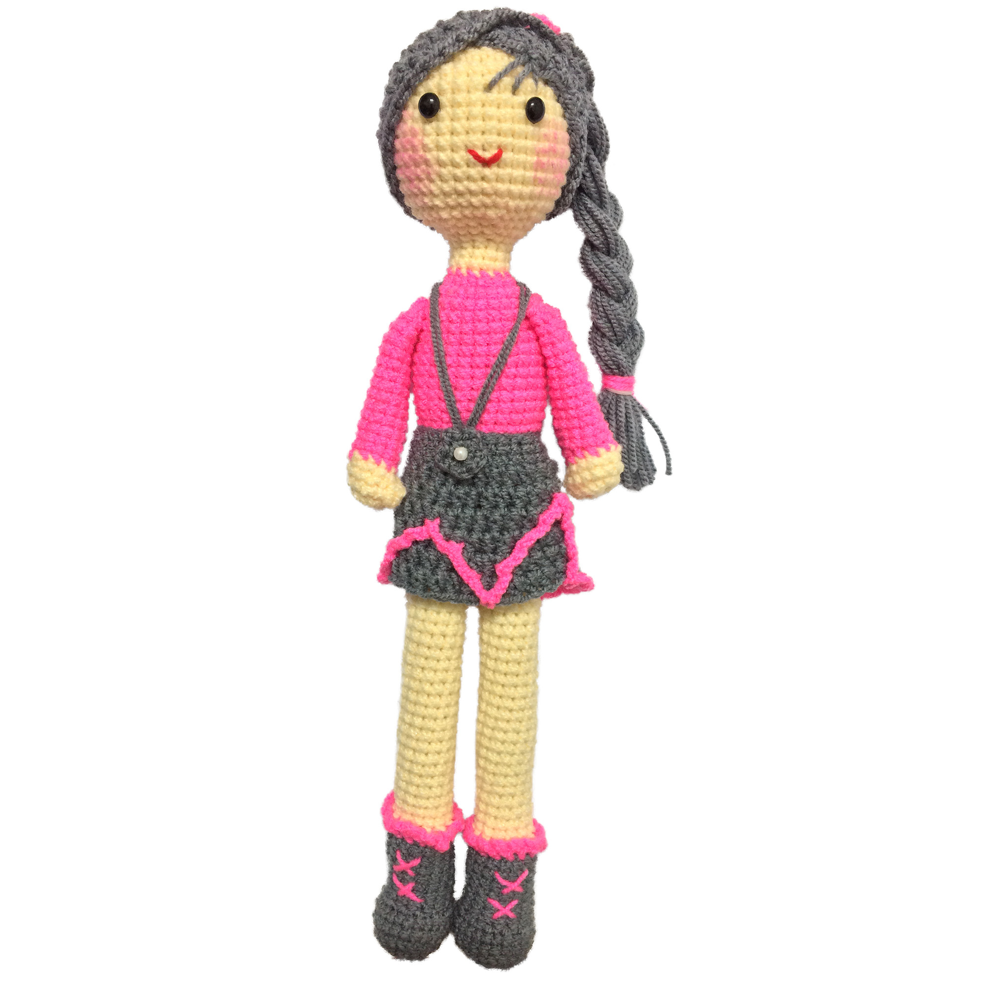 عروسک بافتنی مدل دختر کد 18