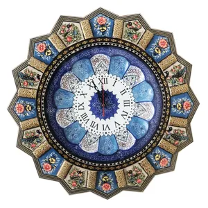 ساعت دیواری طرح گل و مرغ کد 75