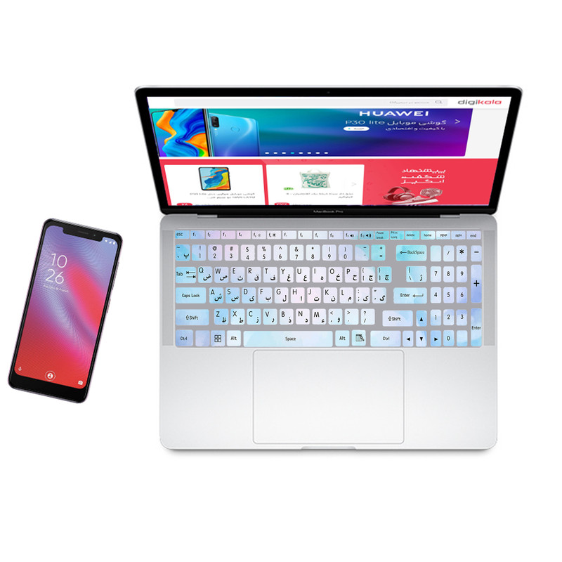 برچسب حروف فارسی کیبورد کد SH-FG