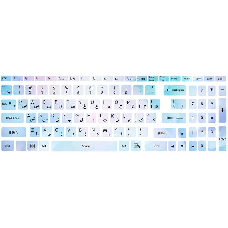 برچسب حروف فارسی کیبورد کد SH-FG برچسب حروف فارسی کیبورد کد SH-FG