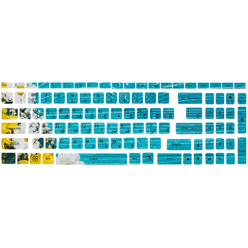 برچسب حروف فارسی کیبورد کد BL-FL