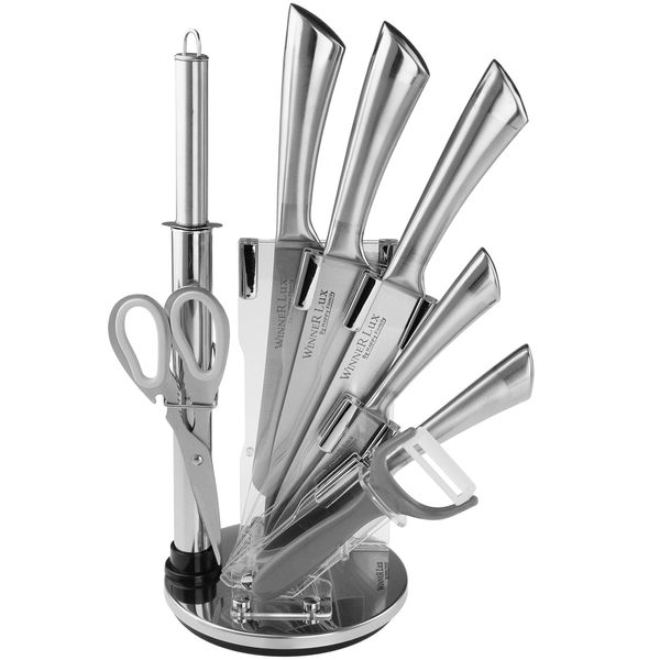 مشخصات، قیمت و خرید سرویس چاقو آشپزخانه 9 پارچه وینر لوکس مدل KH-01 | دیجی‌کالا