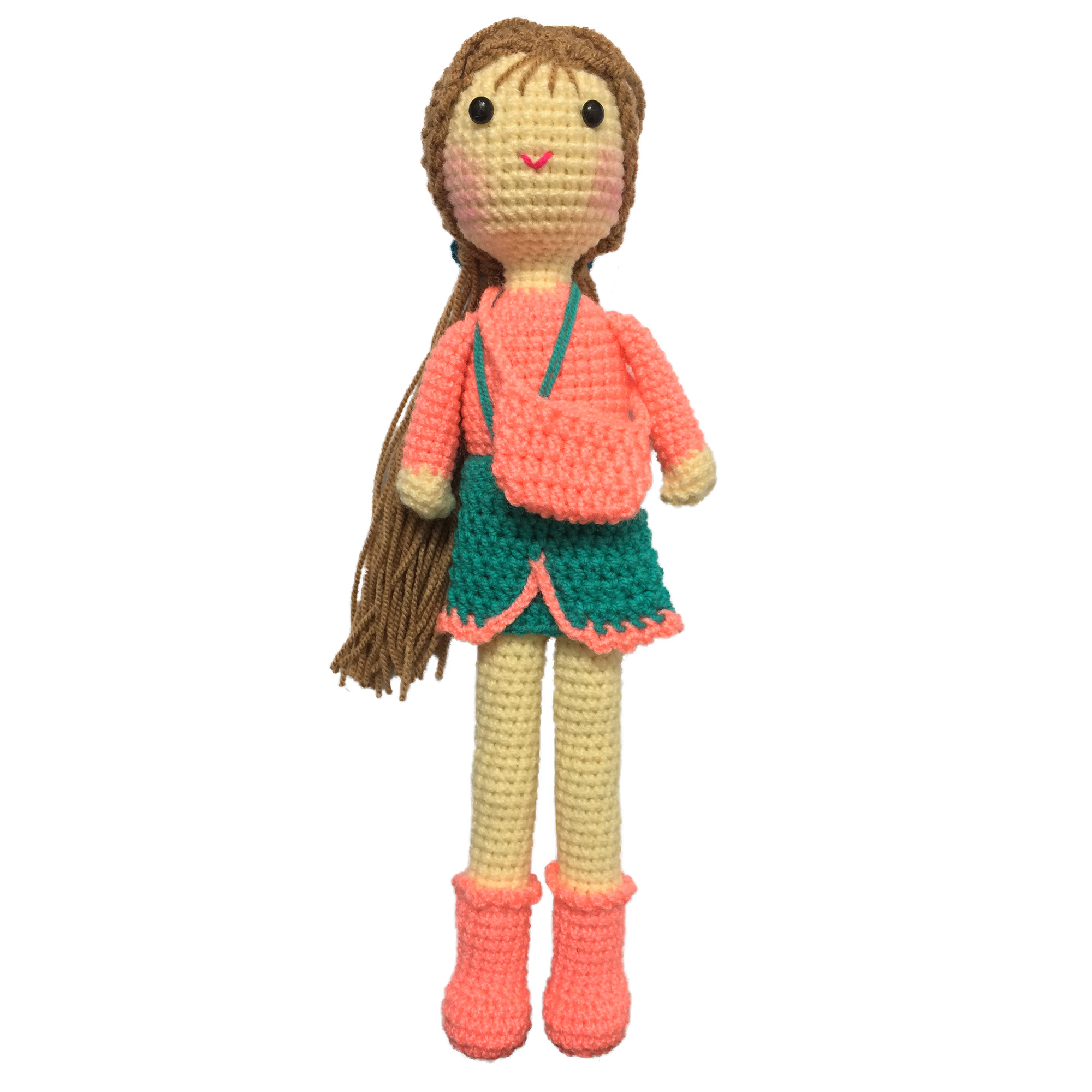 عروسک بافتنی مدل دختر کد 11