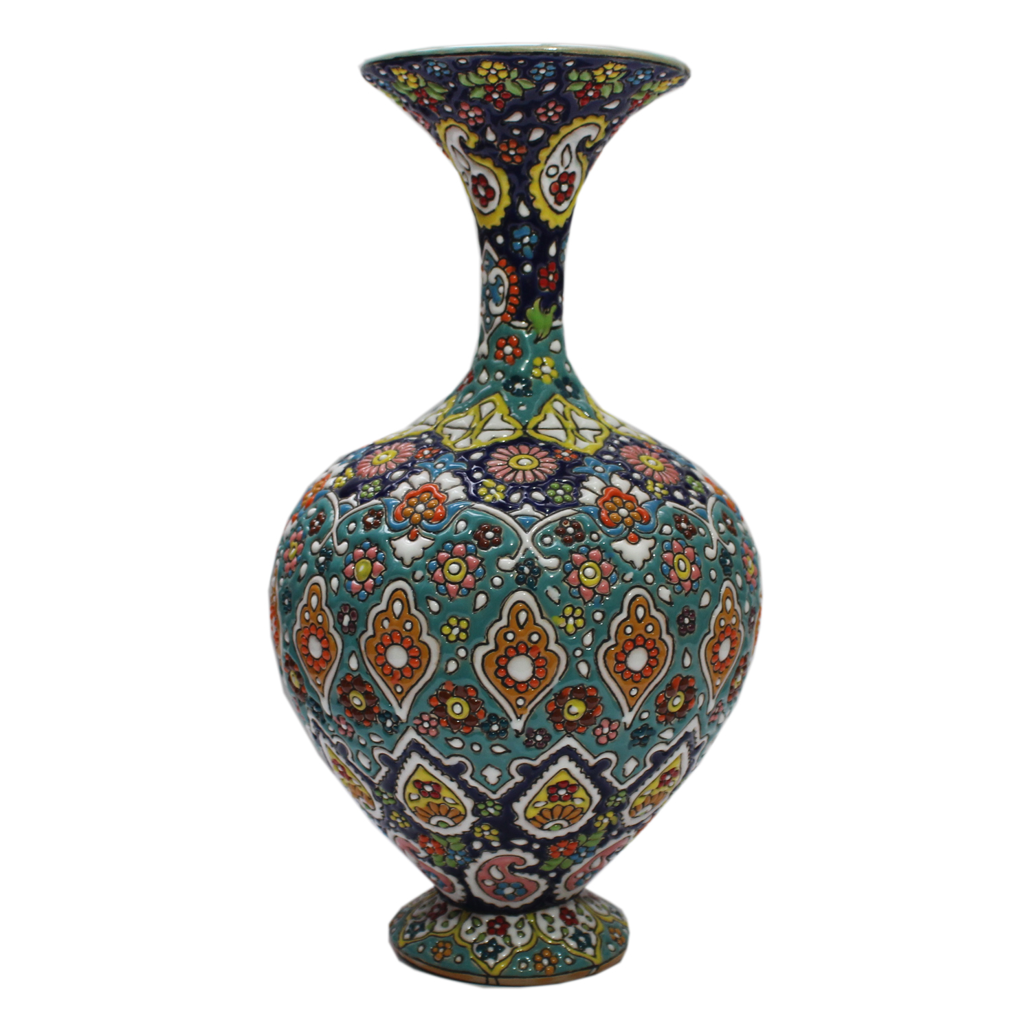 گلدان میناکاری  سفالی کد 30100010009