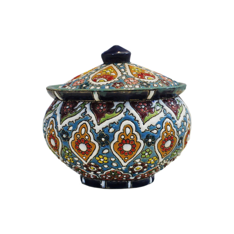 قندان میناکاری سفالی کد 30100010006