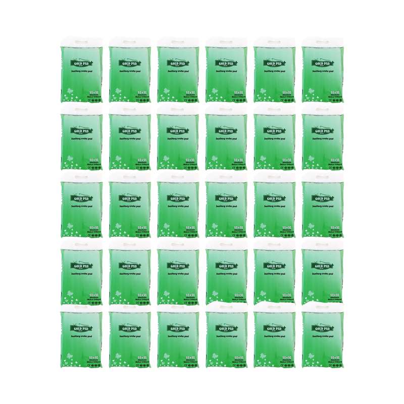 پد زیر انداز بیمار گلدپد مدل M-86 مجموعه 30 عددی