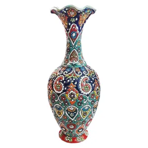 گلدان میناکاری سفالی کد 30100010008